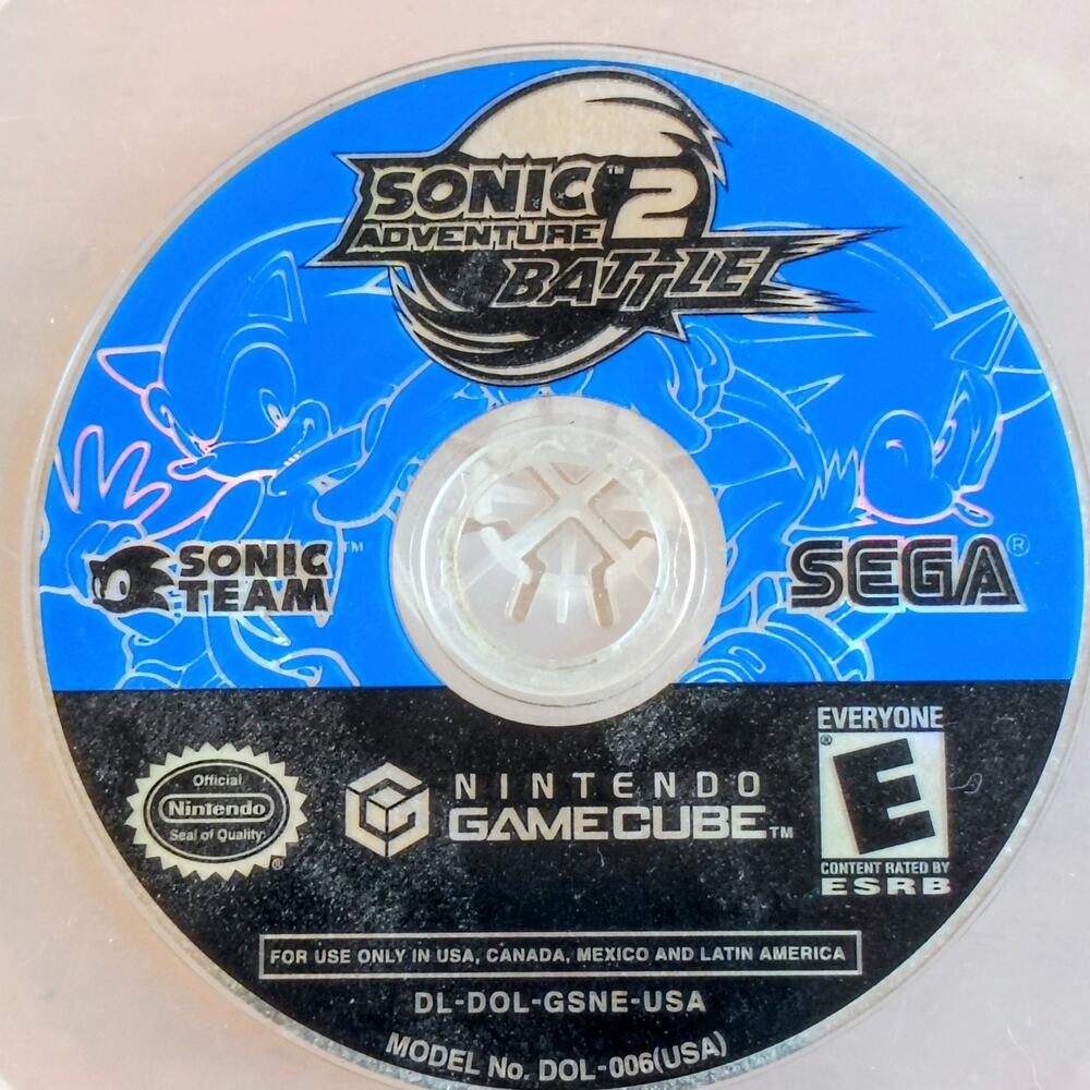 Sonic Adventure 2 Battle Nintendo GameCube GC Disc Only Tested